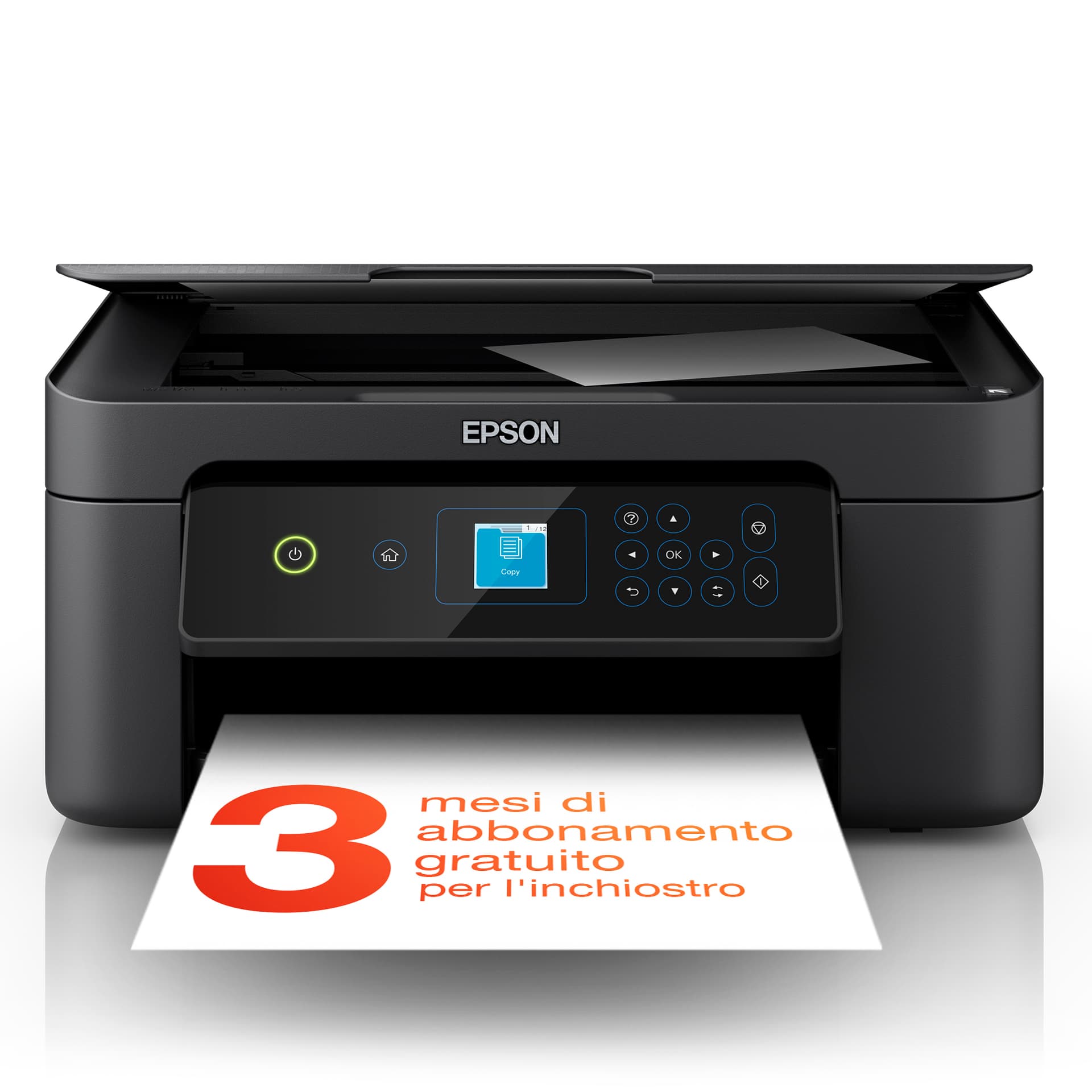 Epson Expression Home XP-3205 - Impressora multi-funções - a cores - jacto de tinta - A4/Legal (media) - até 10 ppm (impressão) - 100 folhas - USB, Wi-Fi - preto