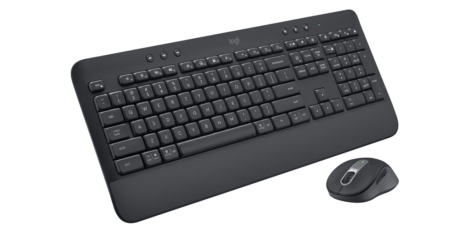Logitech Signature MK650 Combo for Business - Conjunto de teclado e rato - sem fios - Bluetooth LE - QWERTY - Padrão internacional americano - grafite