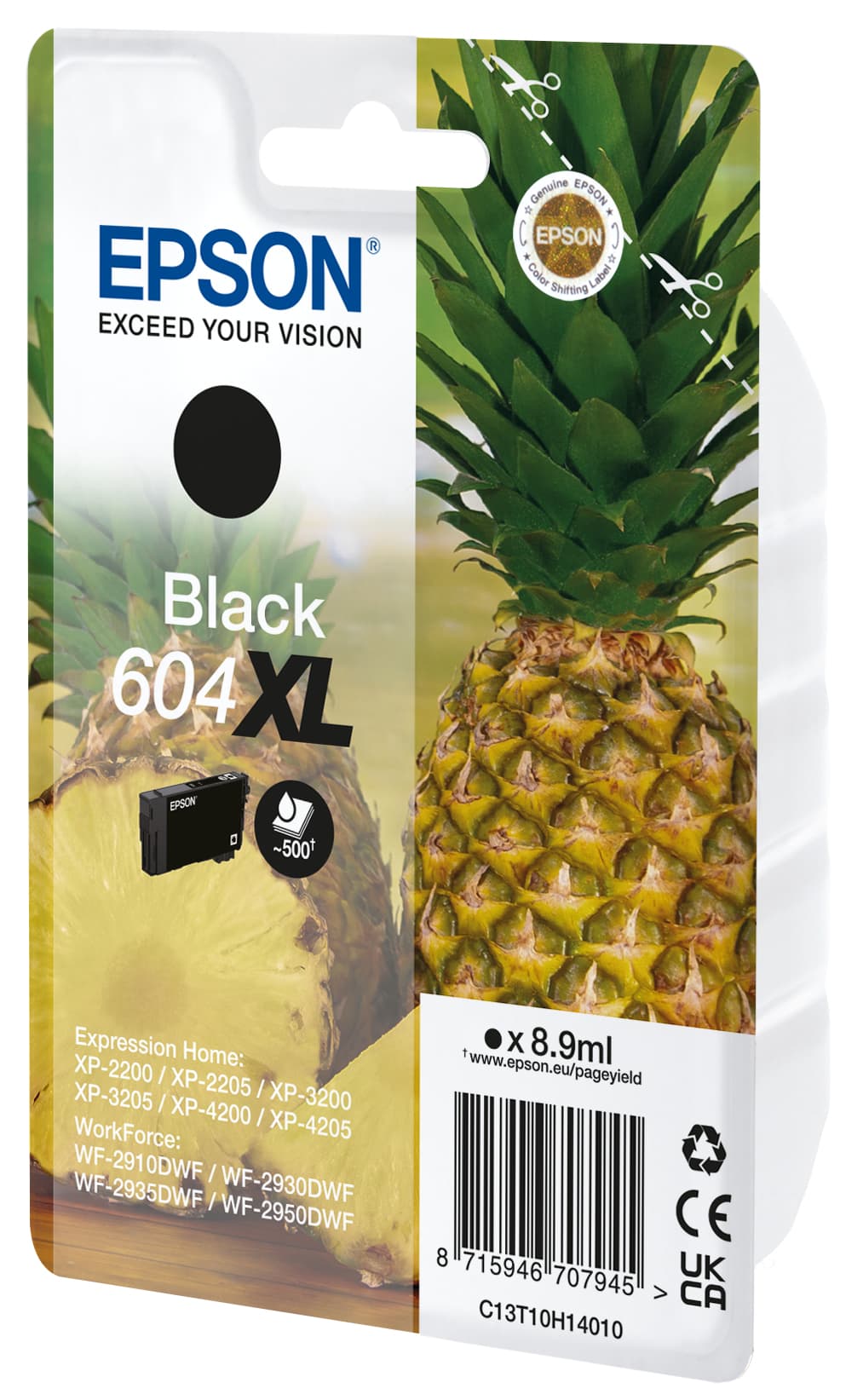 Epson 604XL Singlepack - 8.9 ml - XL - preto - original - blister com RF/alarme acústico - tinteiro - para Expression Home XP-2200, 2205, 3200, 3205, 4200, 4205, WorkForce WF-2910, 2930, 2935, 2950