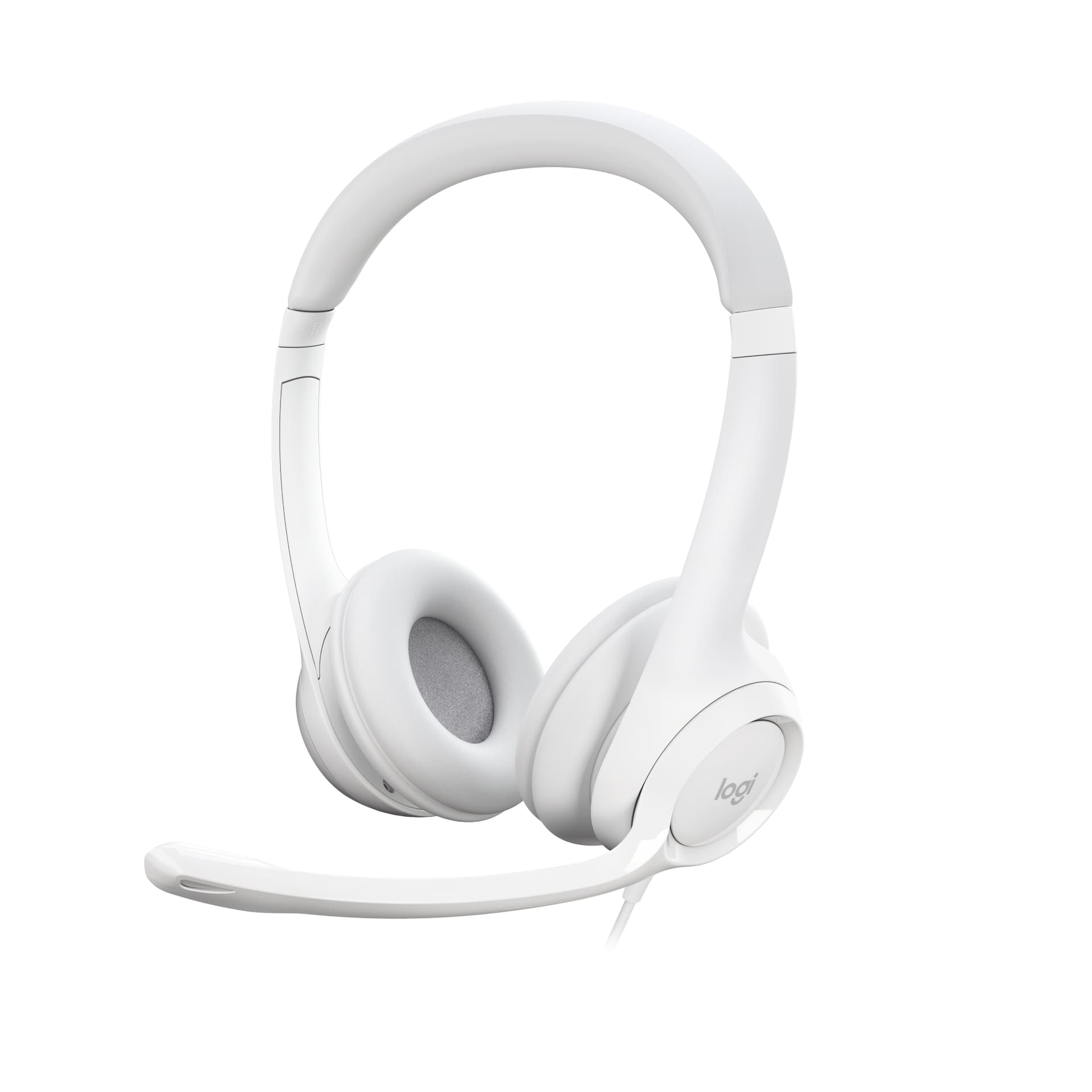 Logitech H390 - Auscultadores - no ouvido - com cabo - USB-A - branco sujo