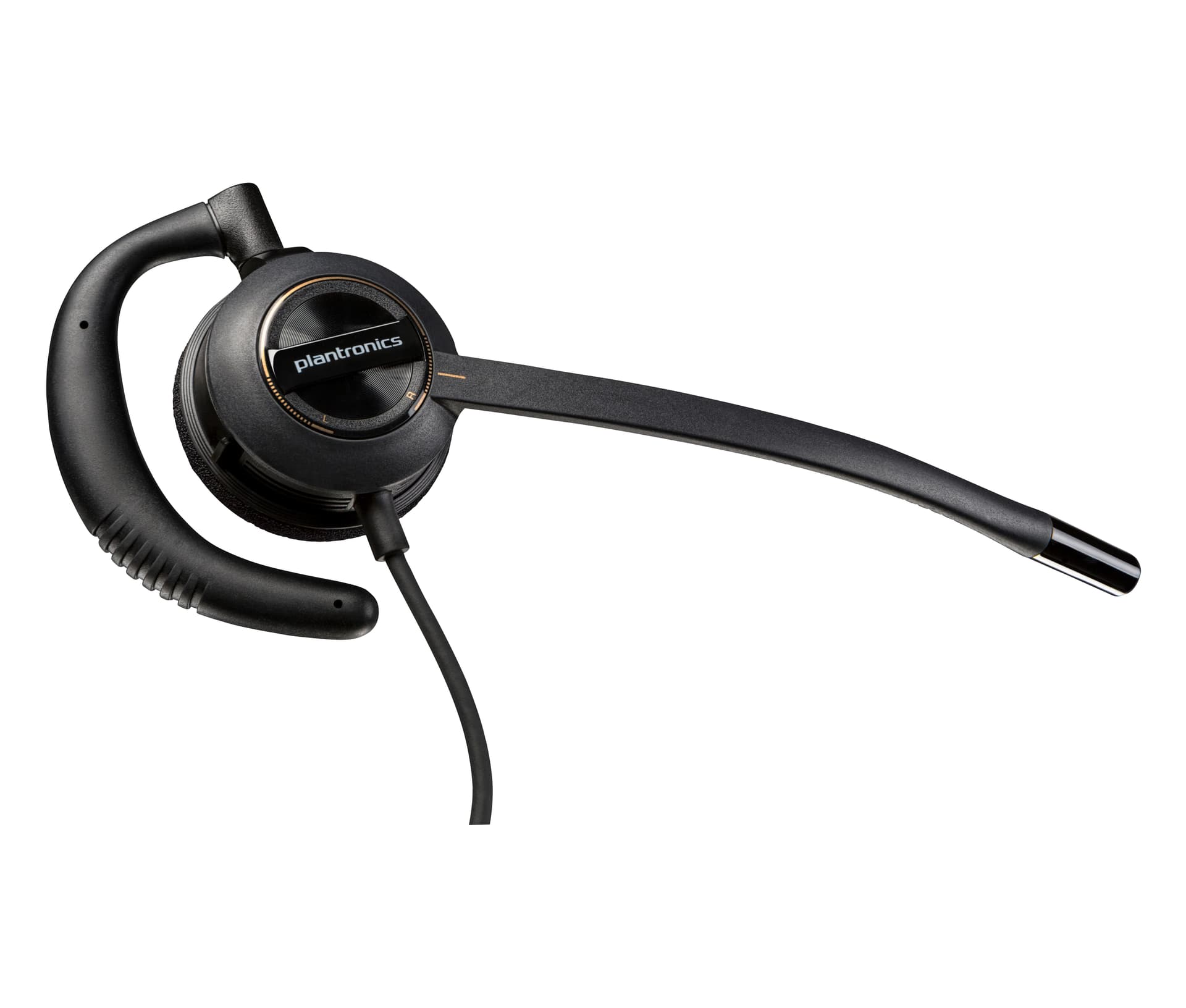 Poly EncorePro 530 - EncorePro 500 series - auscultadores - intra-auricular - com cabo - Quick Disconnect - preto - certificação UC, Certificado para Skype for Business - Replaces Poly SKU 201500-02