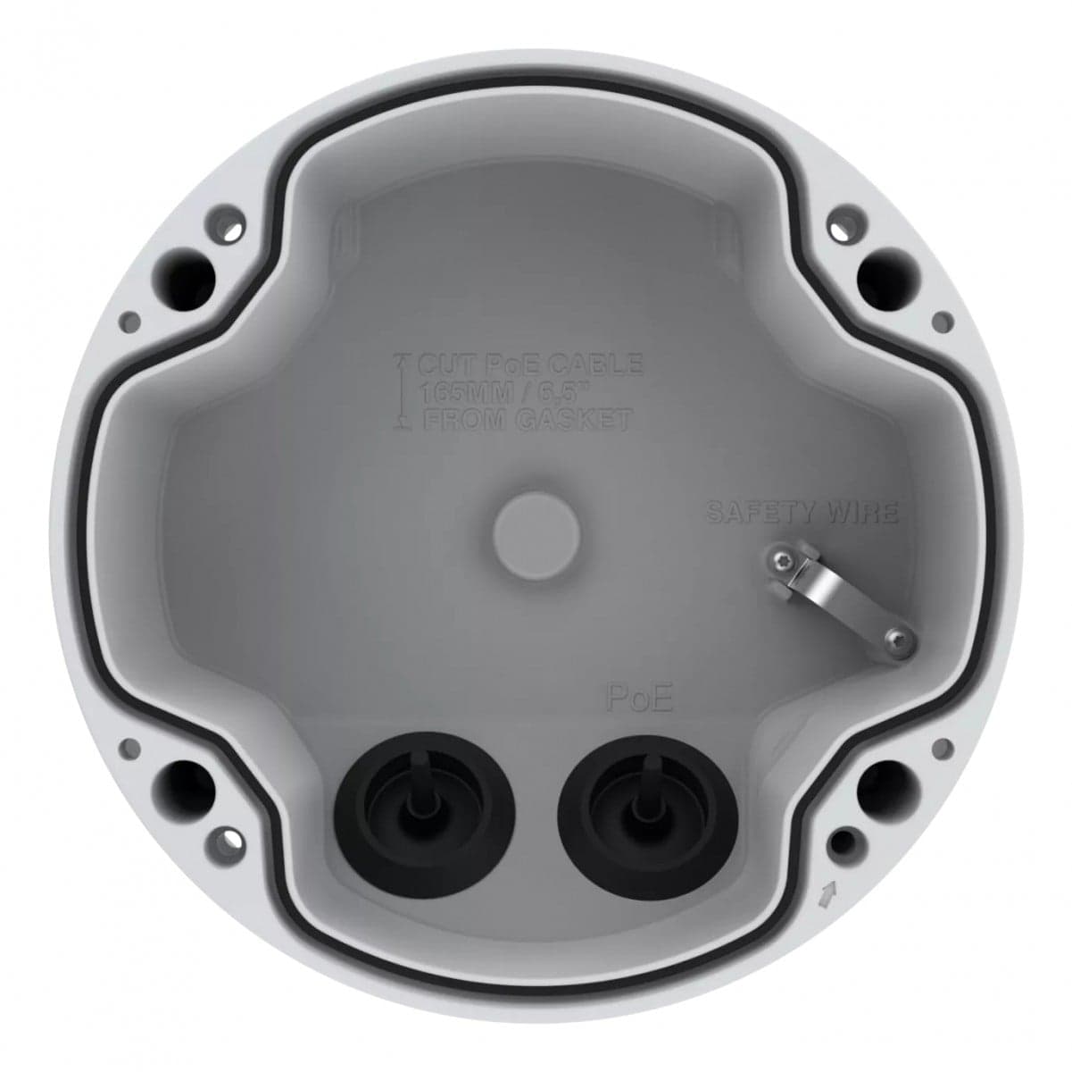 AXIS TP1602-E - Caixa traseira do conduto da câmara - exterior - branco - para AXIS P1455-LE, P1465-LE, P1465-LE-3, P1467-LE, P1468-LE