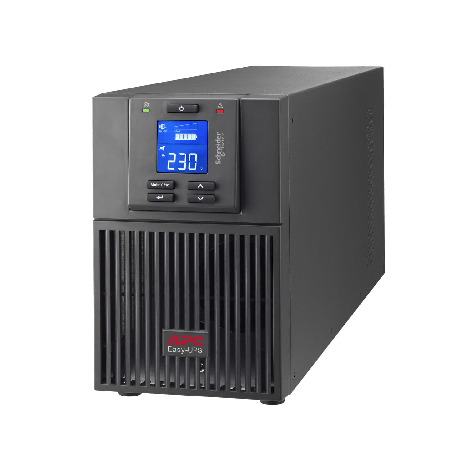 APC Easy UPS On-Line - UPS - torre - AC 220/230/240 V - 900 watt - 1000 VA - 1 fase - ácido de chumbo - USB, serial - conectores de saída: 3 - PFC - Europa - preto, RAL 7010
