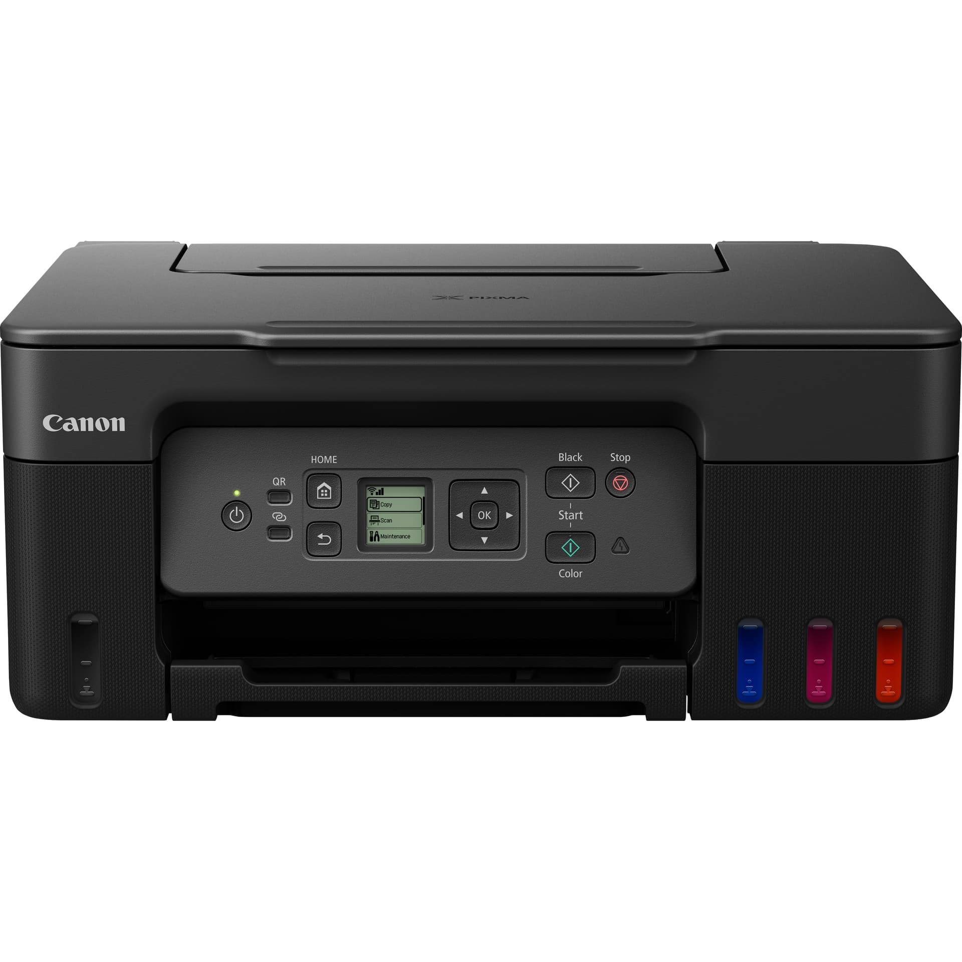 Canon PIXMA G3570 - Impressora multi-funções - a cores - jacto de tinta - recarregável - Legal (216 x 356 mm) (original) - A4/Legal (media) - até 11 ipm (impressão) - 100 folhas - USB 2.0, Wi-Fi(ac) - preto