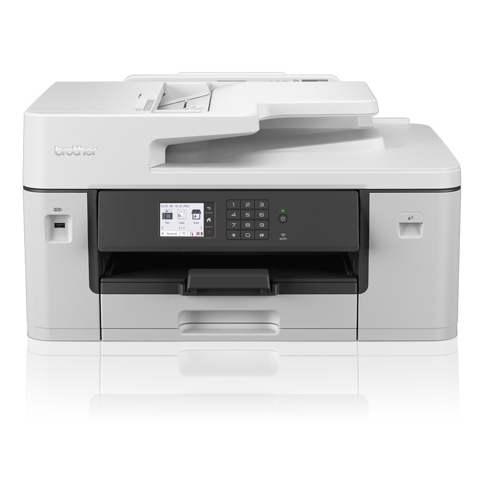 Brother MFC-J6540DWE - Impressora multi-funções - a cores - jacto de tinta - A3/Ledger (media) - até 25 ppm (cópia) - até 28 ppm (impressão) - 250 folhas - 33.6 Kbps - USB 2.0, LAN, Wi-Fi(n) - com assinatura EcoPro de 4 meses