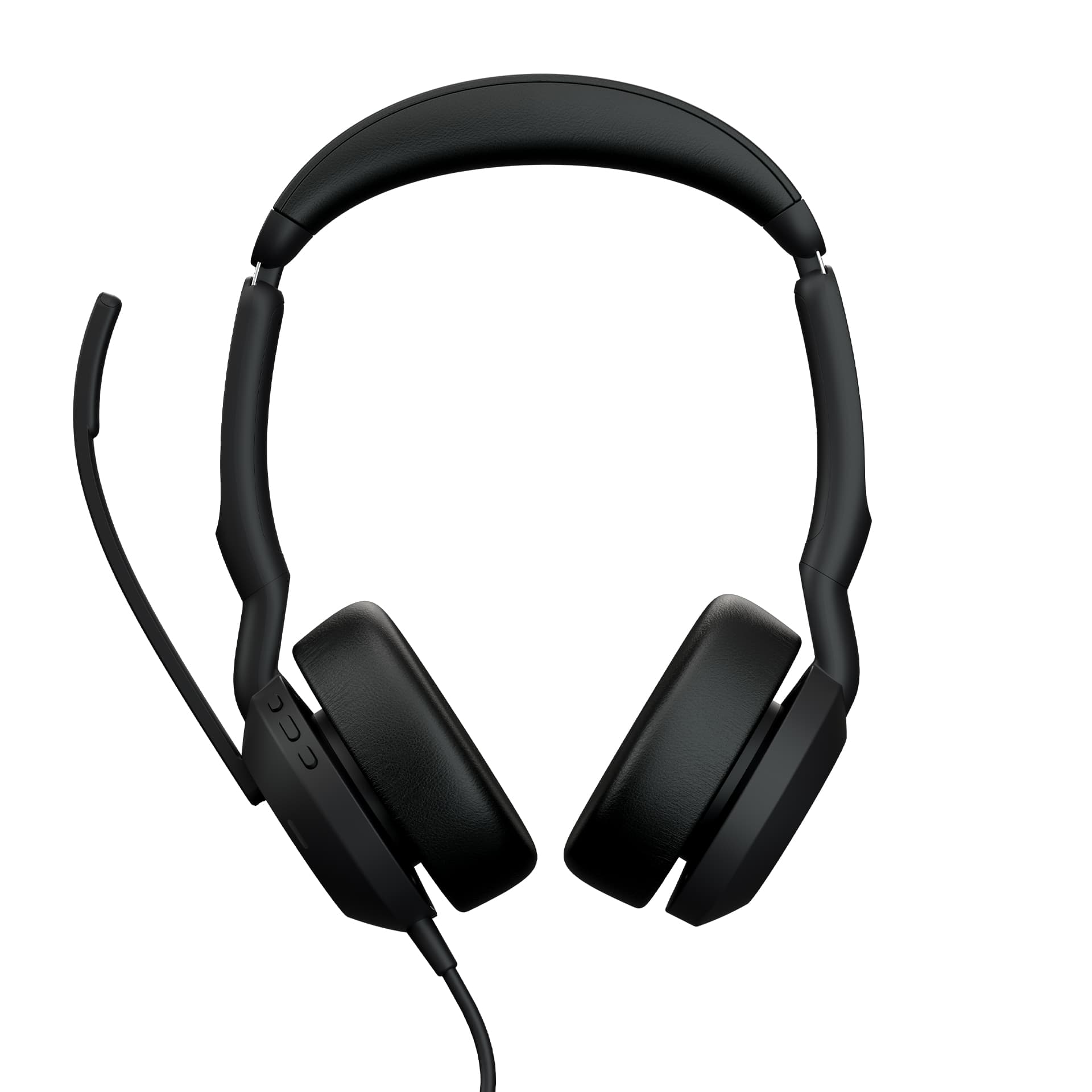 Jabra Evolve2 50 UC Stereo - Auscultadores - no ouvido - com cabo - cancelamento de ruído activo - USB-C - preto - Certificação Zoom, Certificado para Microsoft Teams, Cisco Webex Certified, Certificação Alcatel-Lucent, Certificação Avaya, Certificaç