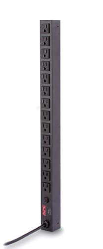 APC Basic Rack-Mount PDU - Faixa de distribuição de energia (montável em bastidor) - AC 120 V - entrada: NEMA 5-15 - conectores de saída: 14 (NEMA 5-15) - 3.65 m cabo - preto - para P/N: SMT1000RM1U, SMT750RM2UCNC, SMTL2K2RM2UCLNC, SMTL3KRM2UCL, SMTL
