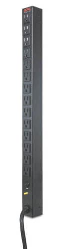 APC - Faixa de distribuição de energia (montável em bastidor) - AC 120 V - entrada: NEMA L5-20 - conectores de saída: 14 (NEMA 5-15) - 3.65 m cabo - preto - para P/N: SMX2KR2UX145, SMX3KR2UNCX145, SMX750CUS, SRT2K2RXLNX145, SRYL15K15RMX LT