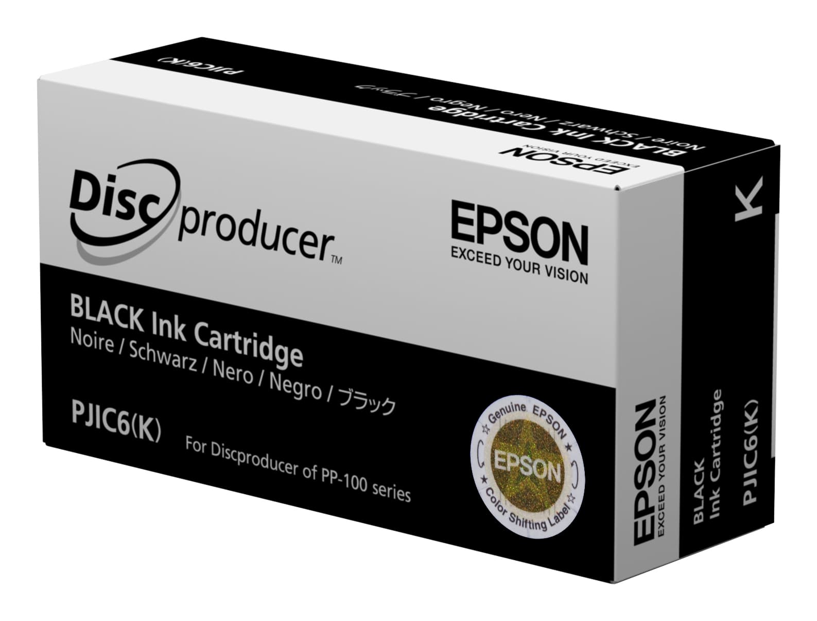 Epson Discproducer PJIC7(K) - Preto - original - tinteiro - para Discproducer PP-100, PP-100AP, PP-100II, PP-100IIBD, PP-100III, PP-100N, PP-100NII