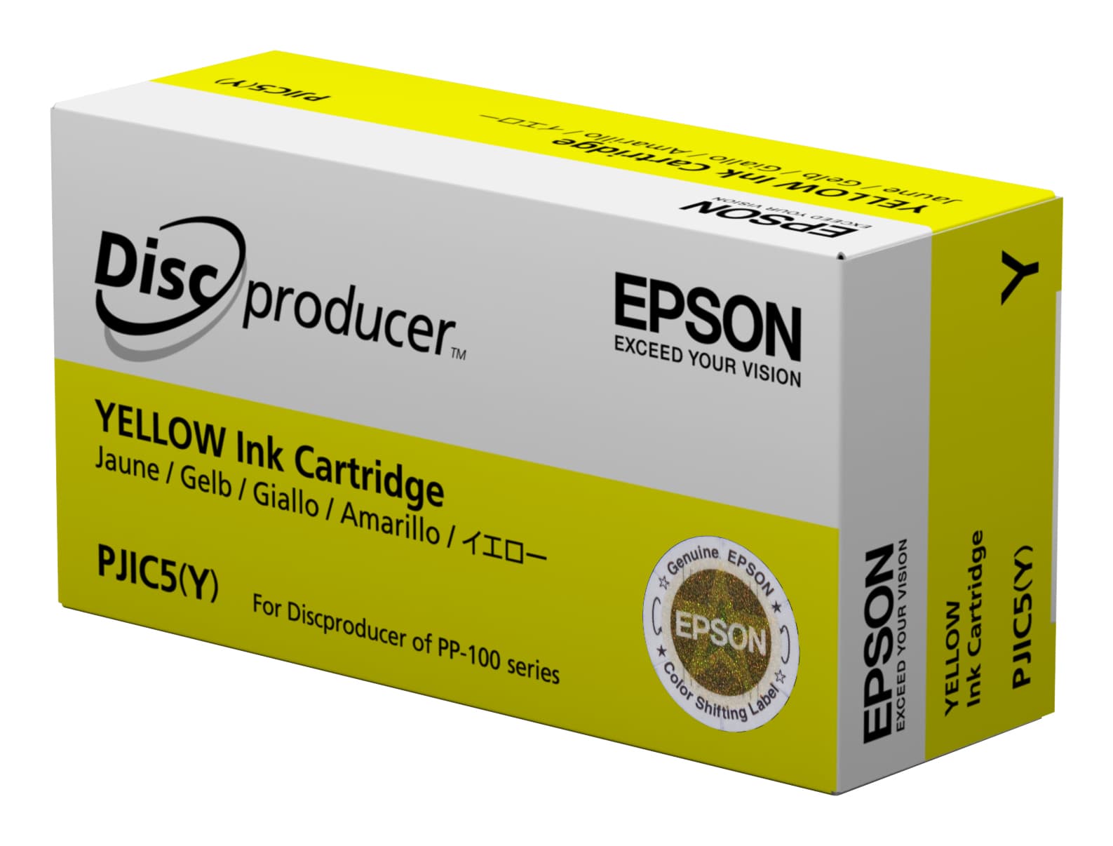 Epson Discproducer PJIC7(Y) - Amarelo - original - tinteiro - para Discproducer PP-100, PP-100AP, PP-100II, PP-100IIBD, PP-100III, PP-100N, PP-100NII