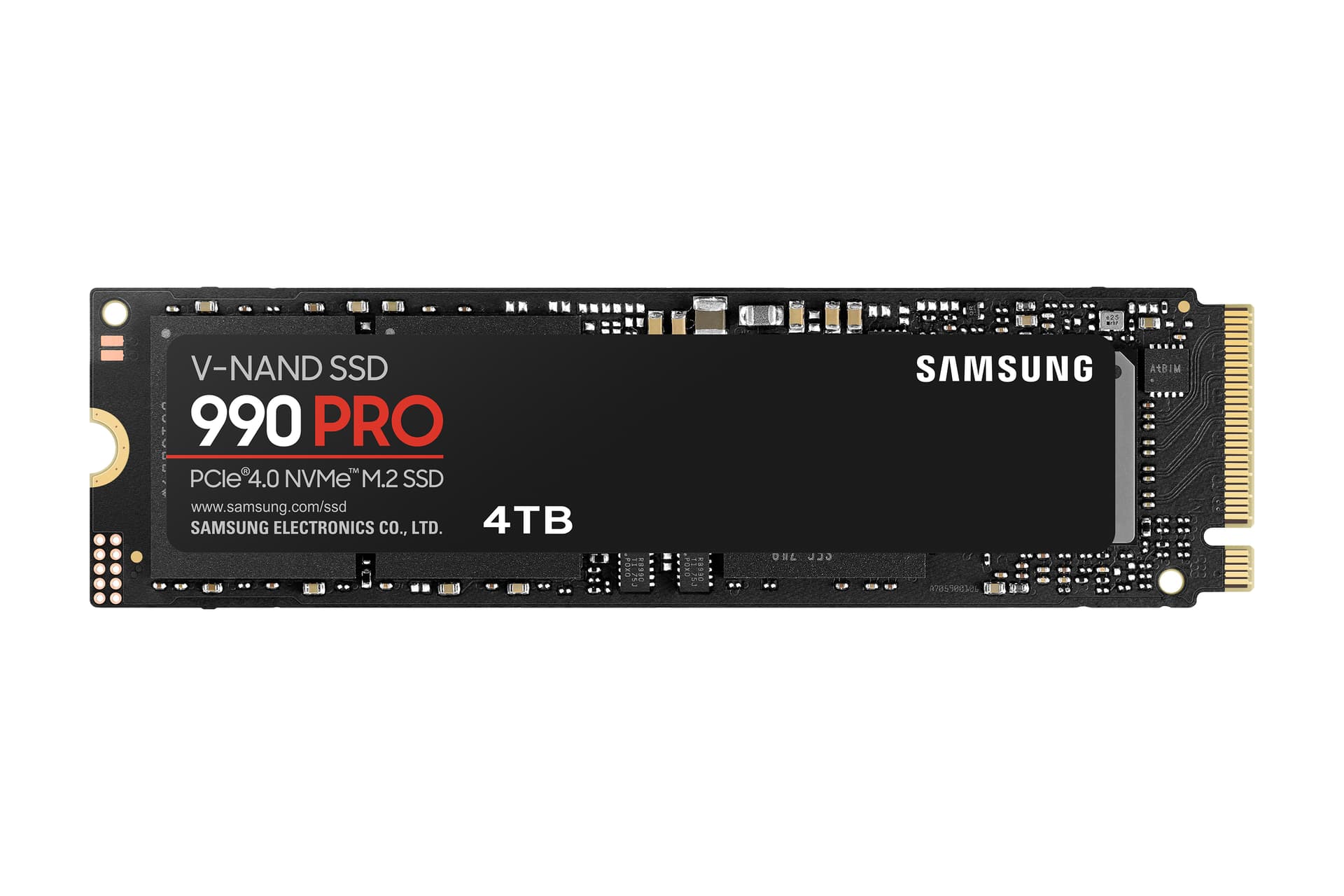 Samsung 990 PRO MZ-V9P4T0BW - SSD - encriptado - 4 TB - interna - M.2 2280 - PCIe 4.0 x4 (NVMe) - 256-bits AES - TCG Opal Encryption