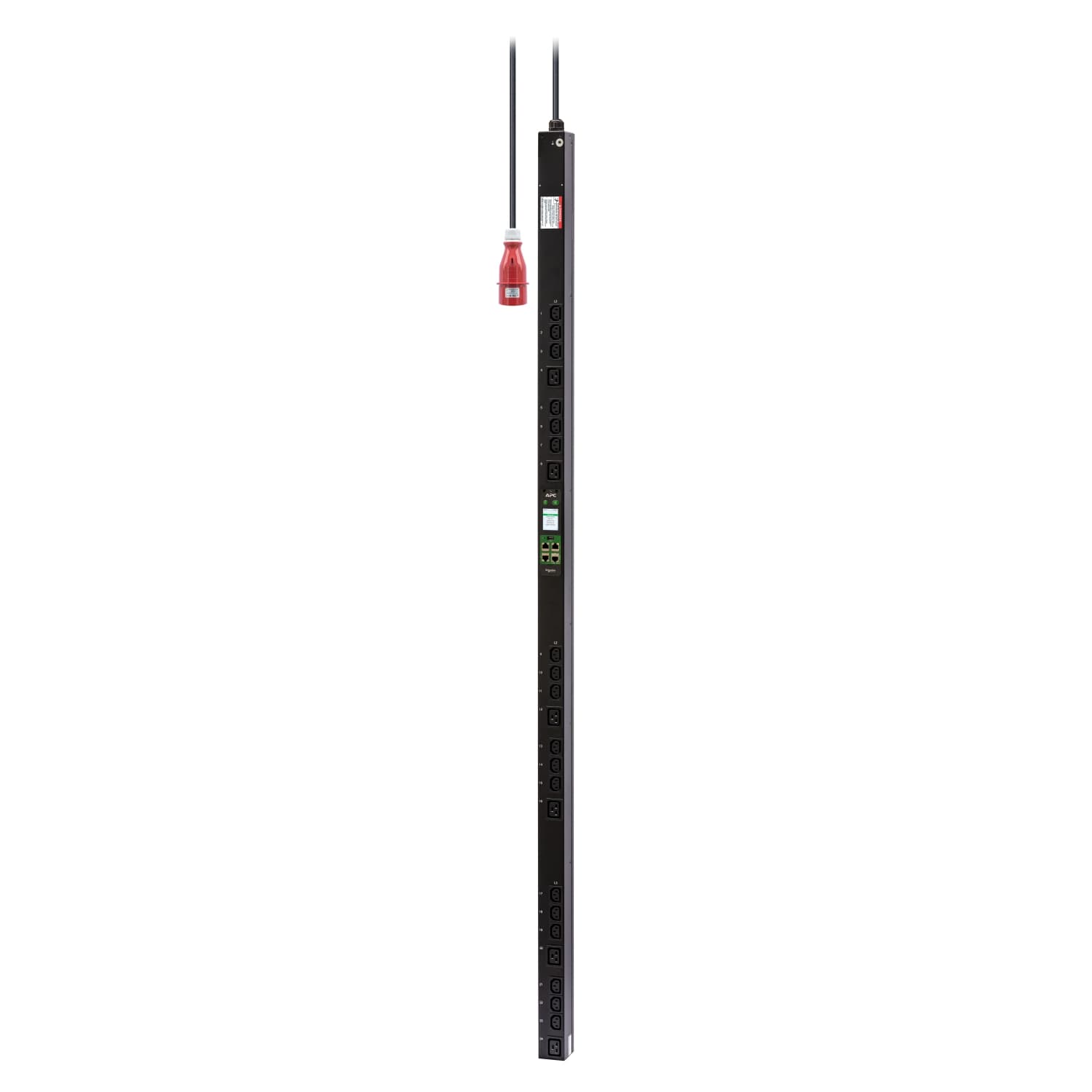 APC EasyPDU EPDU2216MBO - Unidade de distribuição de potência (montável em bastidor) - tomada com medição - AC 400 V - 11 kW - 11000 VA - 3 fases - Ethernet 10/100, serial, USB - entrada: IEC 60309 3P+N+PE - conectores de saída: 24 (18 x IEC 60320 C1