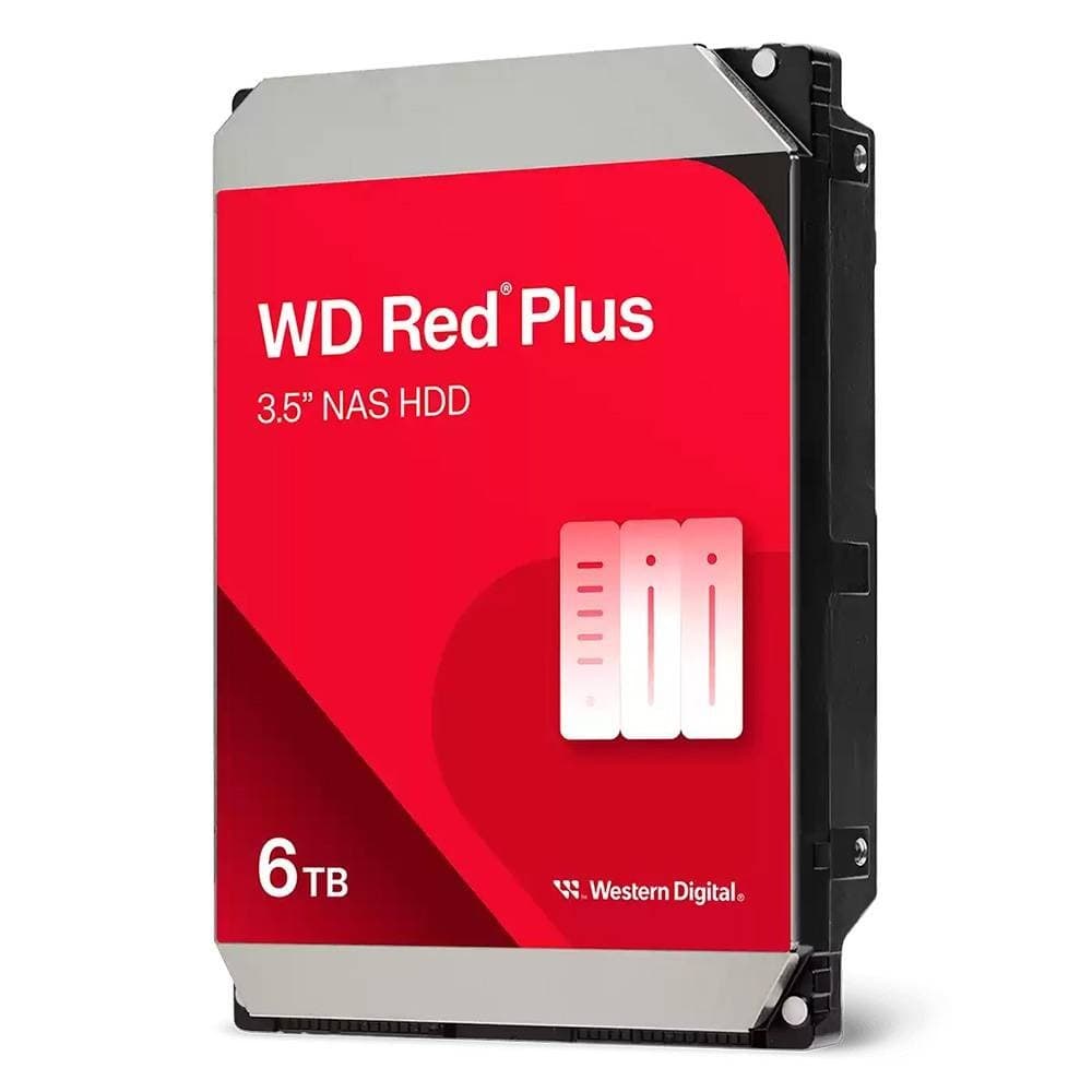 WD HDD 3.5" 6TB 256MB 5400RPM SATA RED PLUS NAS#PROMO APENAS STOCK#