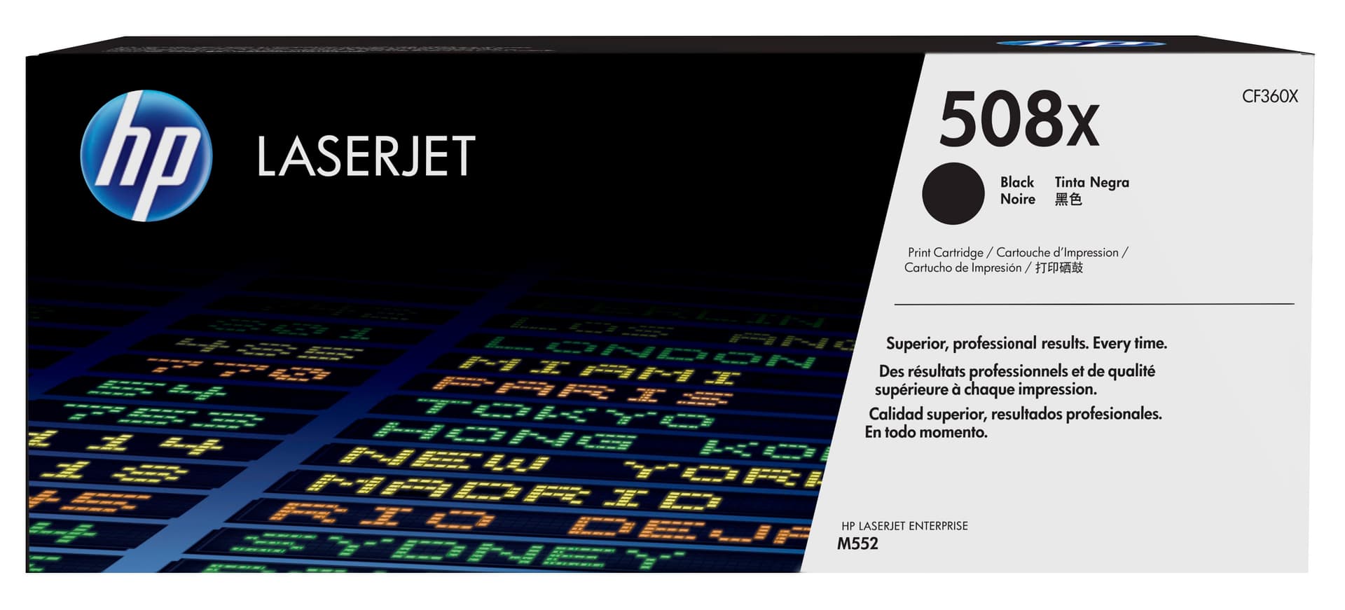 HP 508X original Toner cartridge CF360X black 12.500 pages high capacity