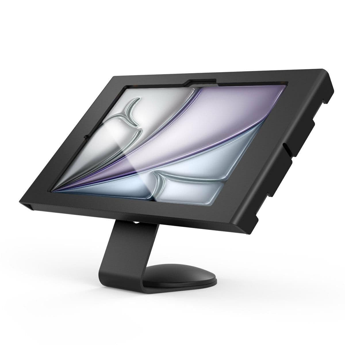 Compulocks iPad Air M2 & M3 11", Apex Enclosure Core Stand - Black - Kit de montagem (caixa, plataforma) - câmara frontal/traseira e sensores expostos - para tablet - fixo a 45 graus - bloqueável - metal - preto - tamanho de tela: 11" - bancada, mont