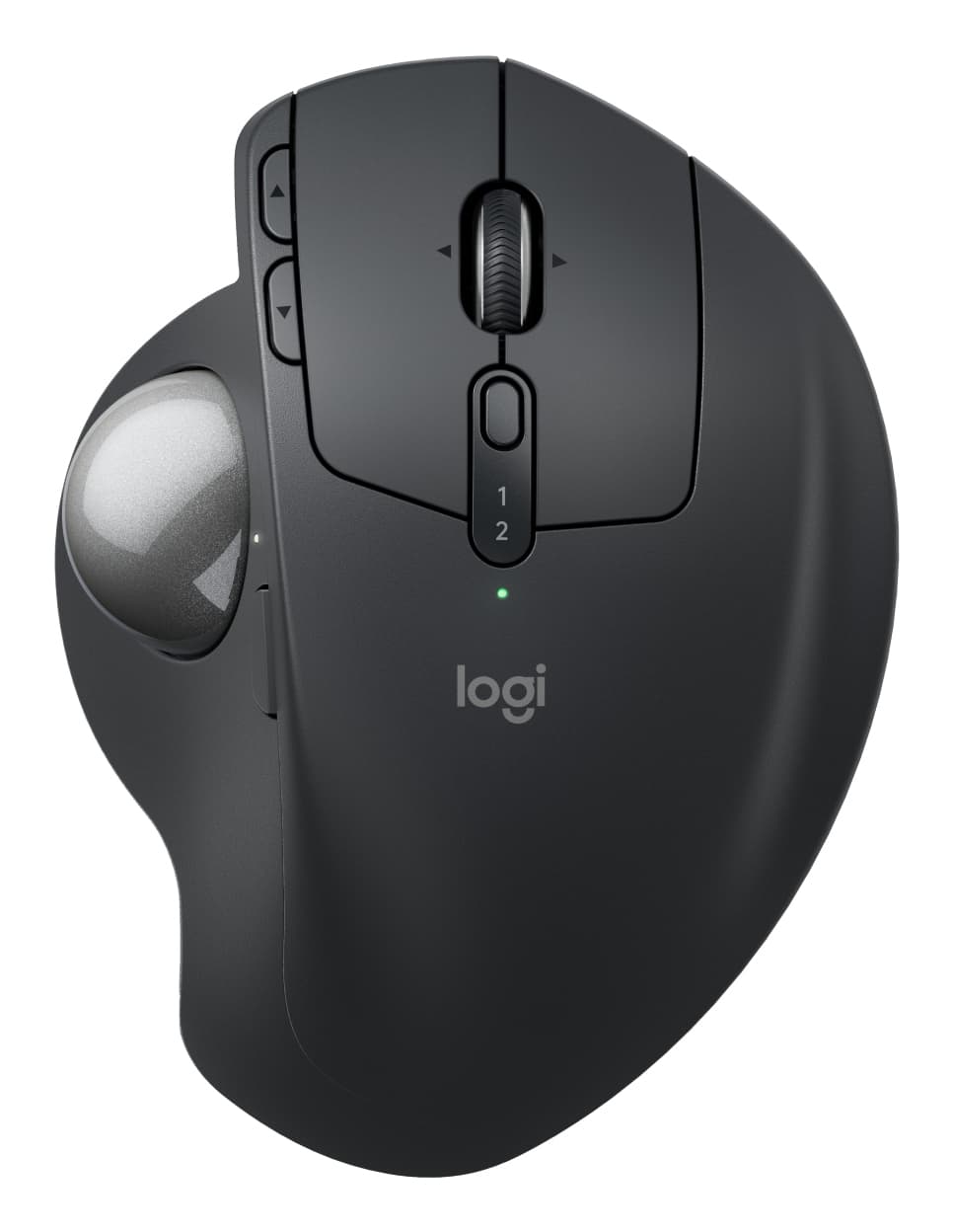 Logitech Ergo Series MX Ergo S - Trackball - ergonómico - avançado - óptico - 8 botões - sem fios - Bluetooth, 2.4 GHz - recetor USB Logitech Logi Bolt - grafite