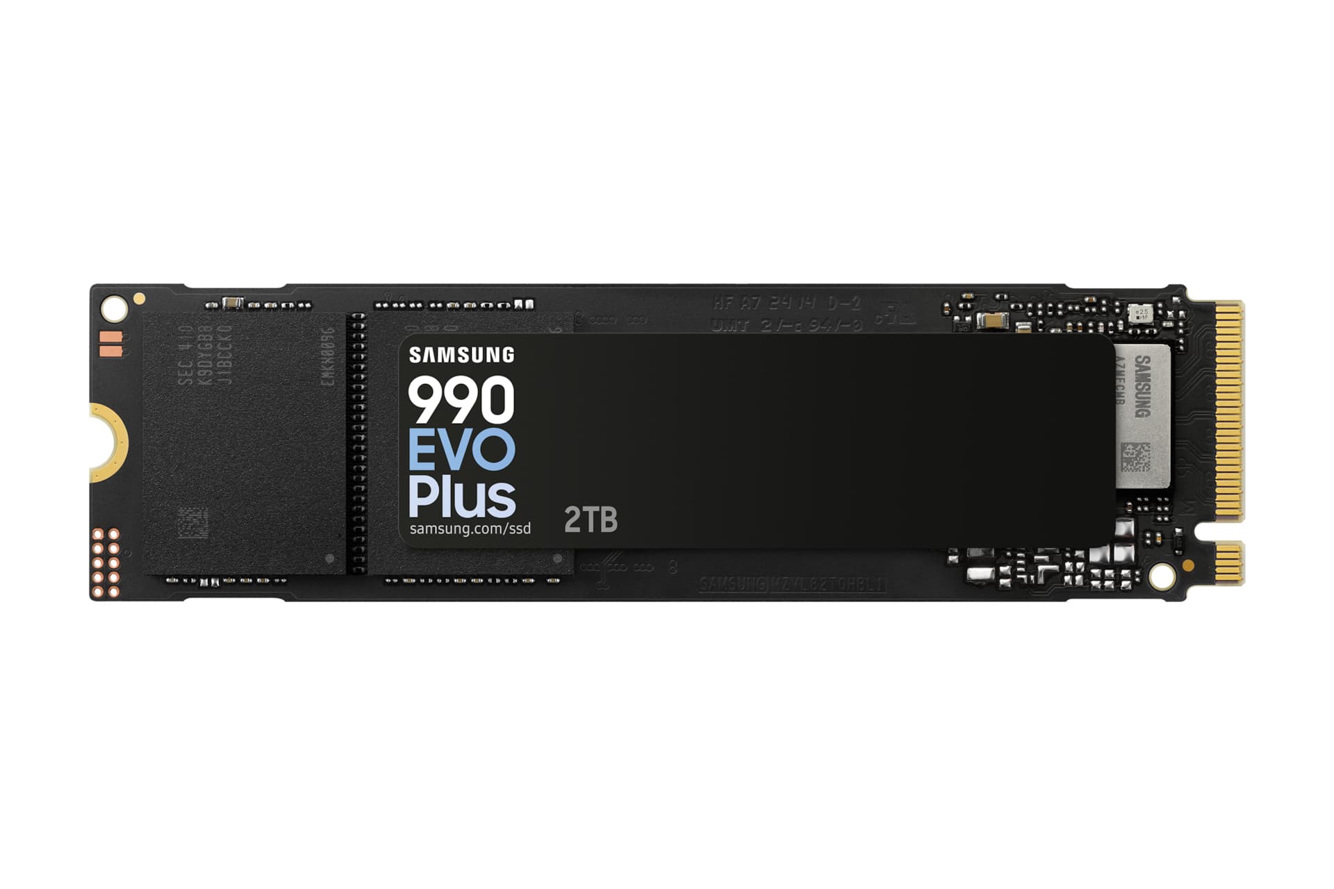 Samsung 990 EVO Plus MZ-V9S2T0 - SSD - encriptado - 2 TB - interna - M.2 2280 - PCIe 5.0 x2 (NVMe) - 256-bits AES - TCG Opal Encryption 2.0