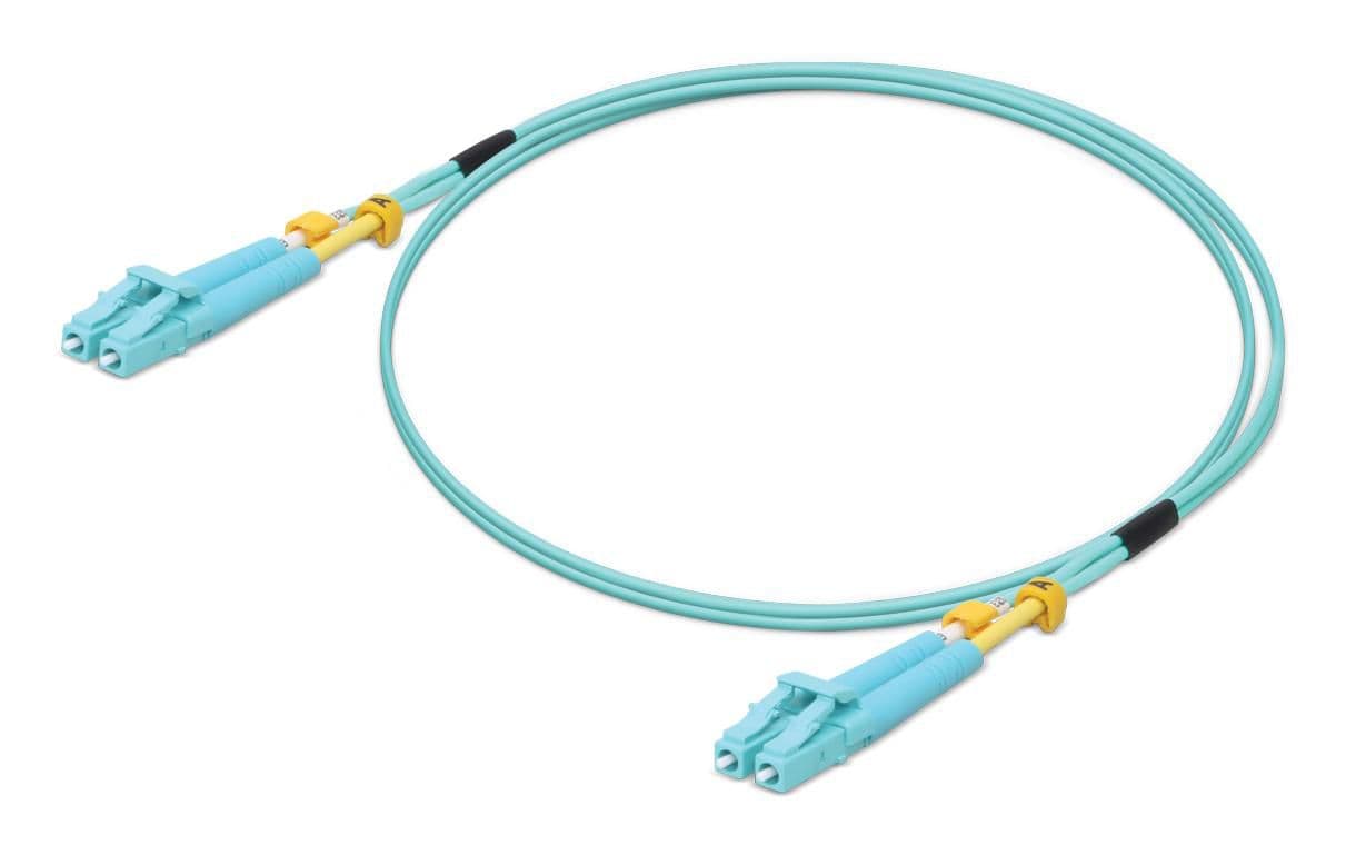 Ubiquiti UniFi - Cabo patch - LC Duplex (M) para LC Duplex (M) - 2 m - 2 mm - 50 / 125 micron - OM3 - aqua