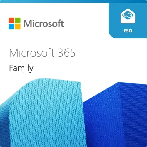 M365 Family Subscr PK Lic 1YR Online Eurozone ESD - Microsoft® M365 Family Subscription FY25H2 Online Product Key License 1 License Eurozone Downloadable Click to Run ESD NR 1 Year