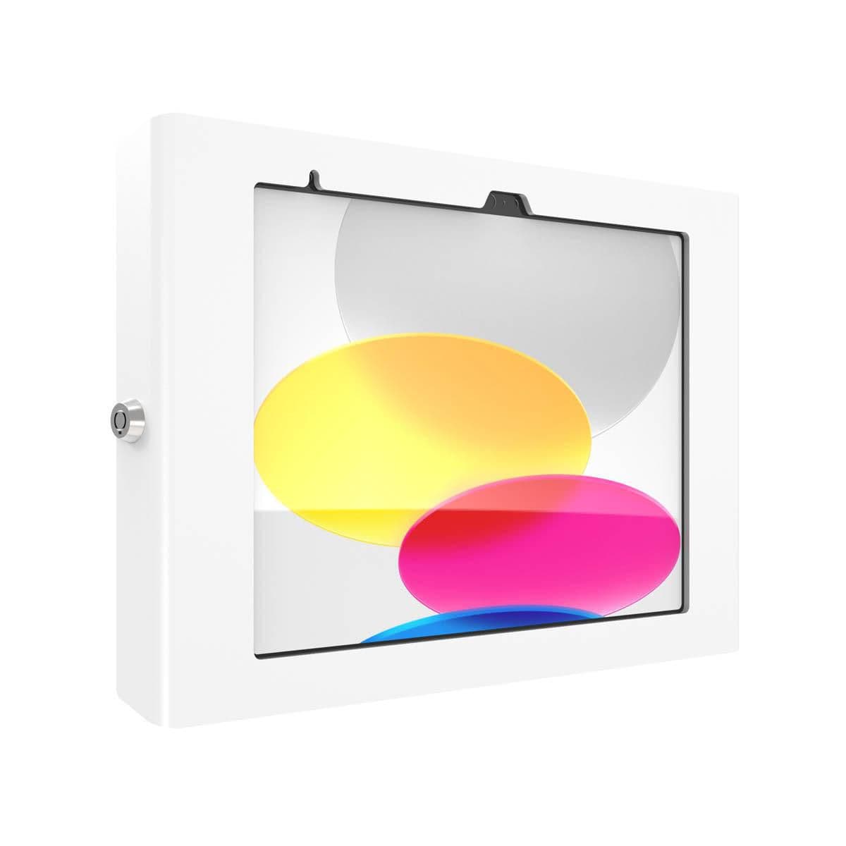 Compulocks Apex - Cobertura - para tablet - bloqueável - moldura metálica - branco - montável em parede - para Apple 10.9-inch iPad (10ª geração), iPad (A16)