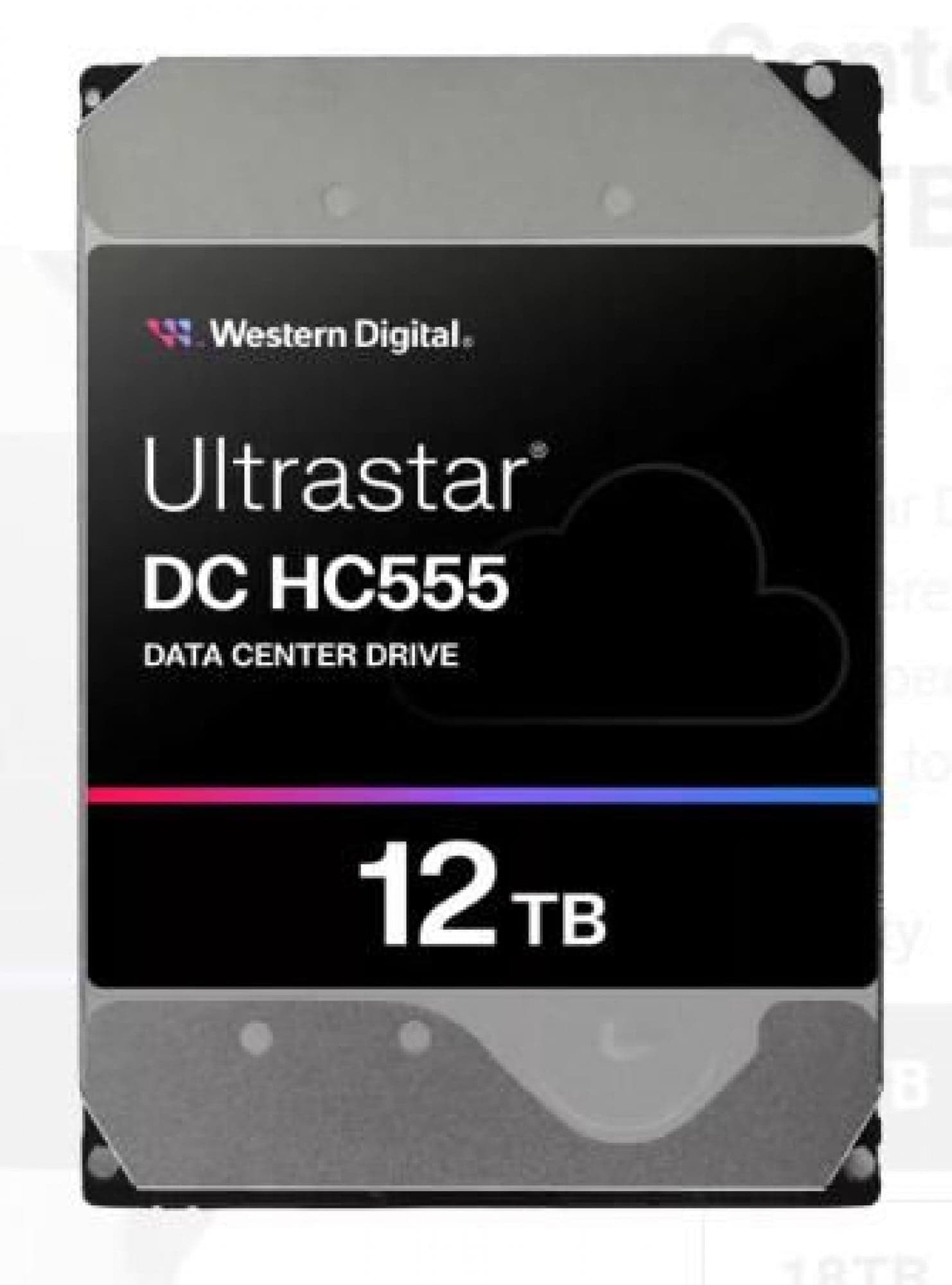 WD Ultrastar DC HC555 - Disco rígido - Centro de Dados - 12 TB - interna - 3.5" - SATA 6Gb/s - 7200 rpm - buffer: 512 MB