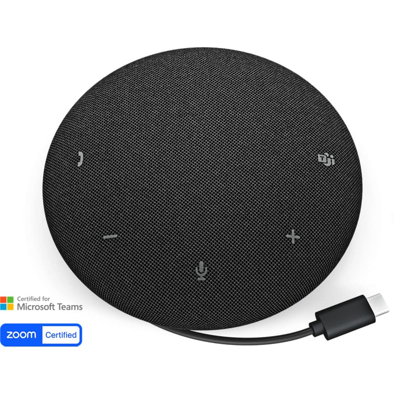 Dell Pro SP325 - Altifalante mãos livres - com cabo - cancelamento de ruído activo - USB-C - Certificado para Microsoft Teams, Certificação Zoom