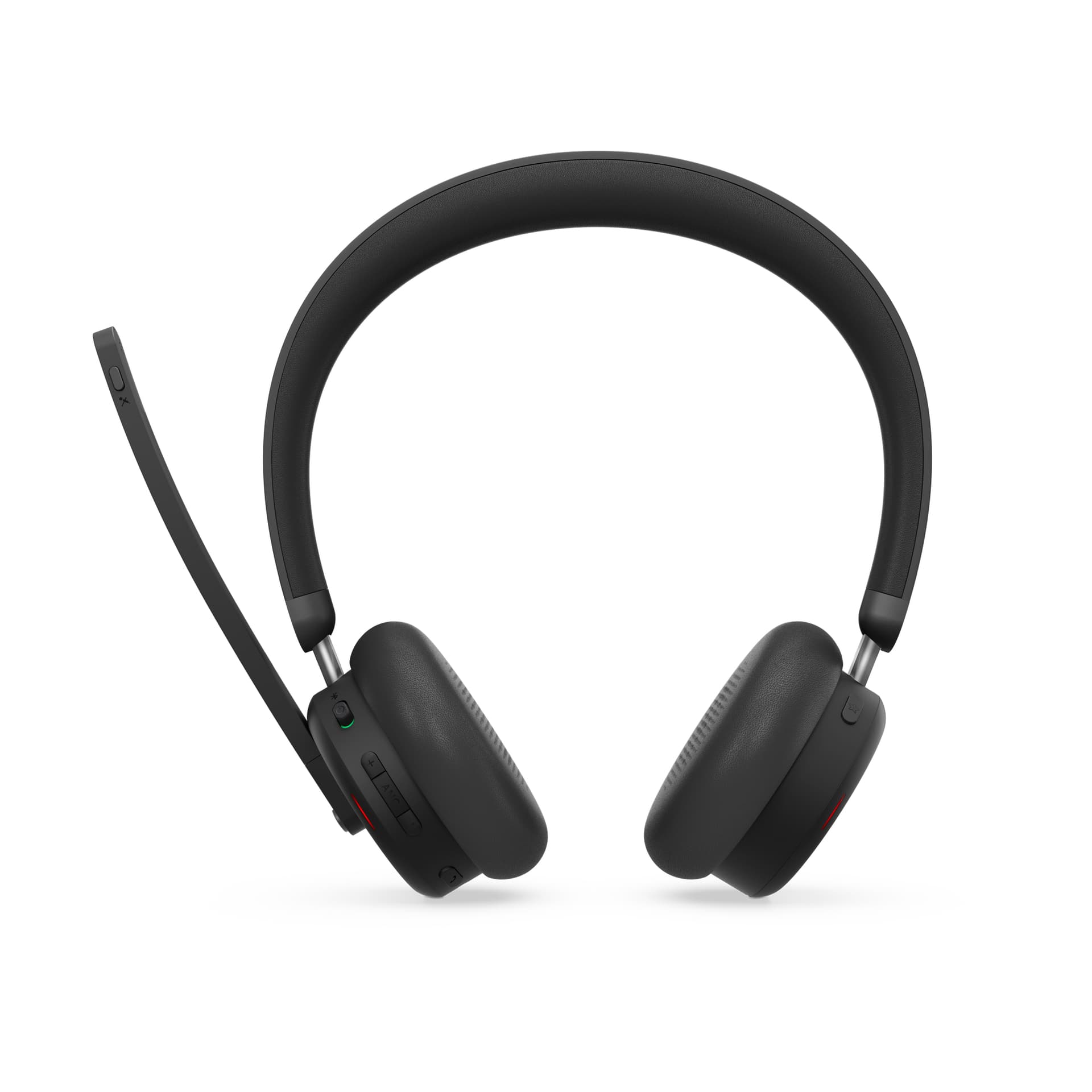 Lenovo 6550 - Auscultadores - no ouvido - bluetooth - sem fios - cancelamento de ruído activo - preto - Certificado para Microsoft Teams