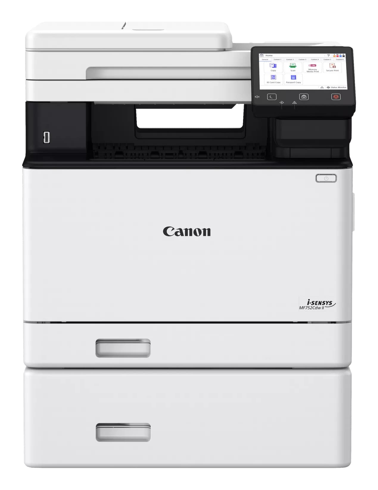 Canon i-SENSYS MF752Cdw II - Impressora multi-funções - a cores - laser - A4 (210 x 297 mm), Legal (216 x 356 mm) (original) - A4/Legal (media) - até 33 ppm (cópia) - até 33 ppm (impressão) - 300 folhas - USB 2.0, Gigabit LAN, Wi-Fi(n), host USB