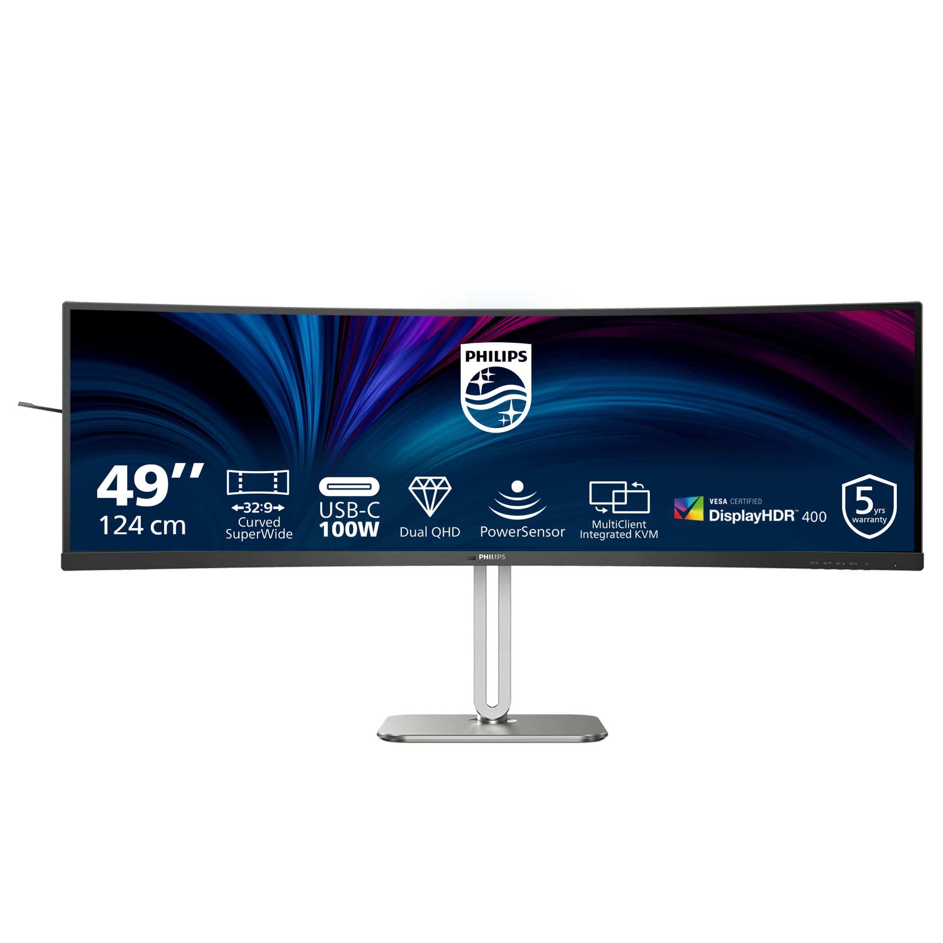 Philips 5000 series 49B2U5900C/00, 124 cm (48.8"), 5120 x 1440 pixels