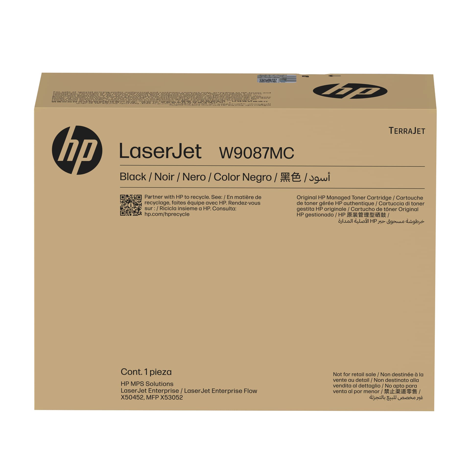 HP/TonerHP BK Mgd LaserJet Toner cartrid