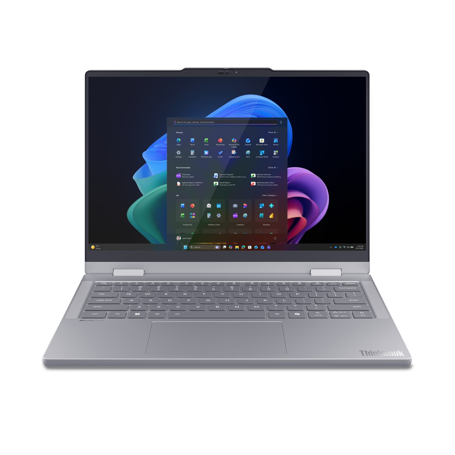 Lenovo ThinkBook 14 2-in-1 G6 IPL Copilot+ PC, Intel Core Ultra 7, 35,6 cm (14"), 1920 x 1200 pixels, 32 GB, 512 GB, Windows 11 Pro