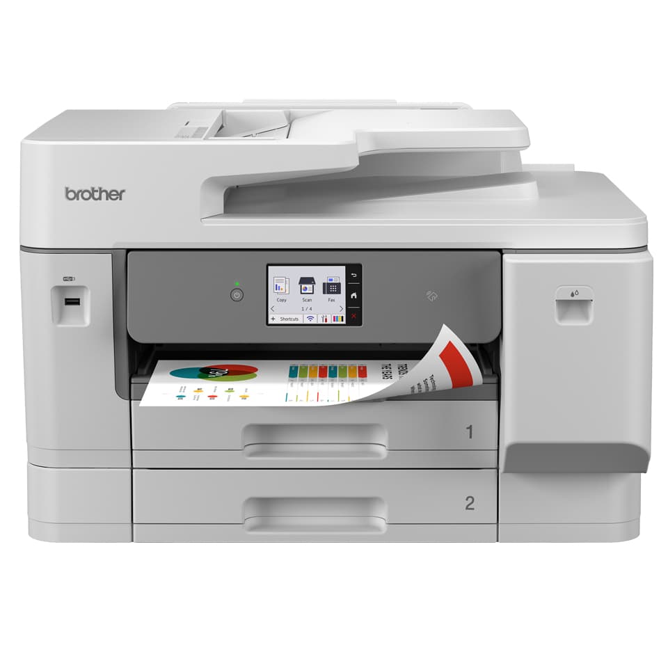 Brother MFC-J6975DW - Impressora multi-funções - a cores - jacto de tinta - A3 (297 x 420 mm) (original) - A3 (media) - até 25 ppm (cópia) - até 31 ppm (impressão) - 250 folhas - USB 2.0, LAN, Wi-Fi(n), USB 2.0 host