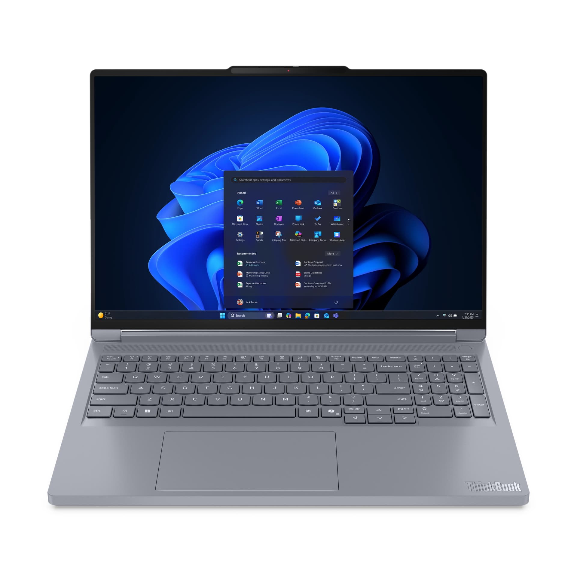 Lenovo ThinkBook 16p G6 ADR, AMD Ryzen™ 9, 40,6 cm (16"), 2560 x 1600 pixels, 32 GB, 1 TB, Windows 11 Pro