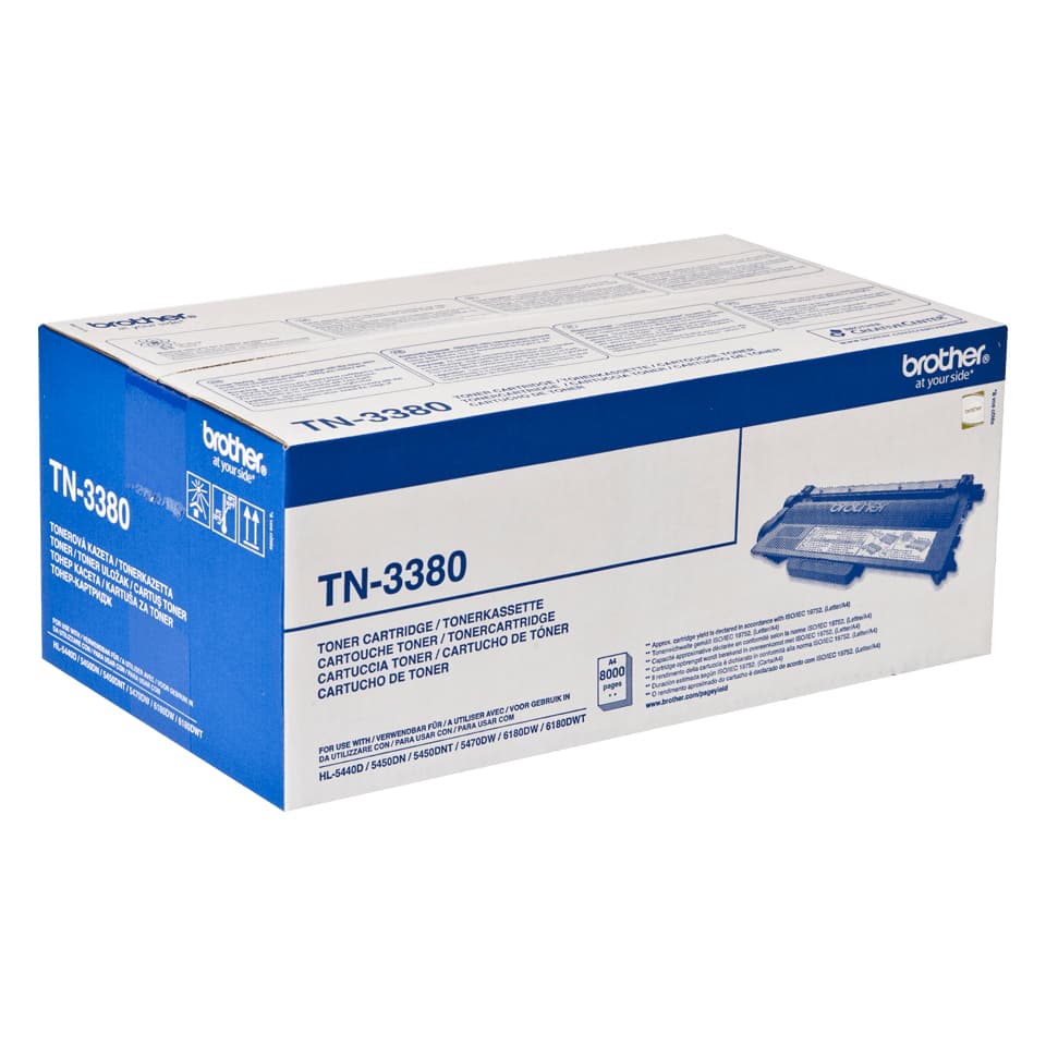 Brother TN3380 - Preto - original - cartucho de toner - para Brother DCP-8250DN, HL-5450DNT, HL-5470DWT, HL-6180DW, MFC-8520DN