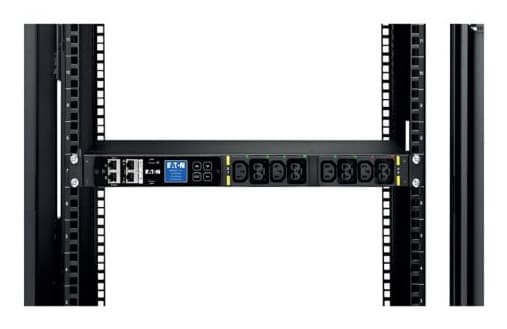 Eaton G4 - Unidade de distribuição de potência (montável em bastidor) - entrada medida - AC 100-240 V - 3.7 watt - 1 fase - Ethernet 10/100/1000, serial - entrada: IEC 60320 C20 16A - conectores de saída: 8 (4 x IEC 60320 C13, 4 x IEC 60320 C39) - 1U
