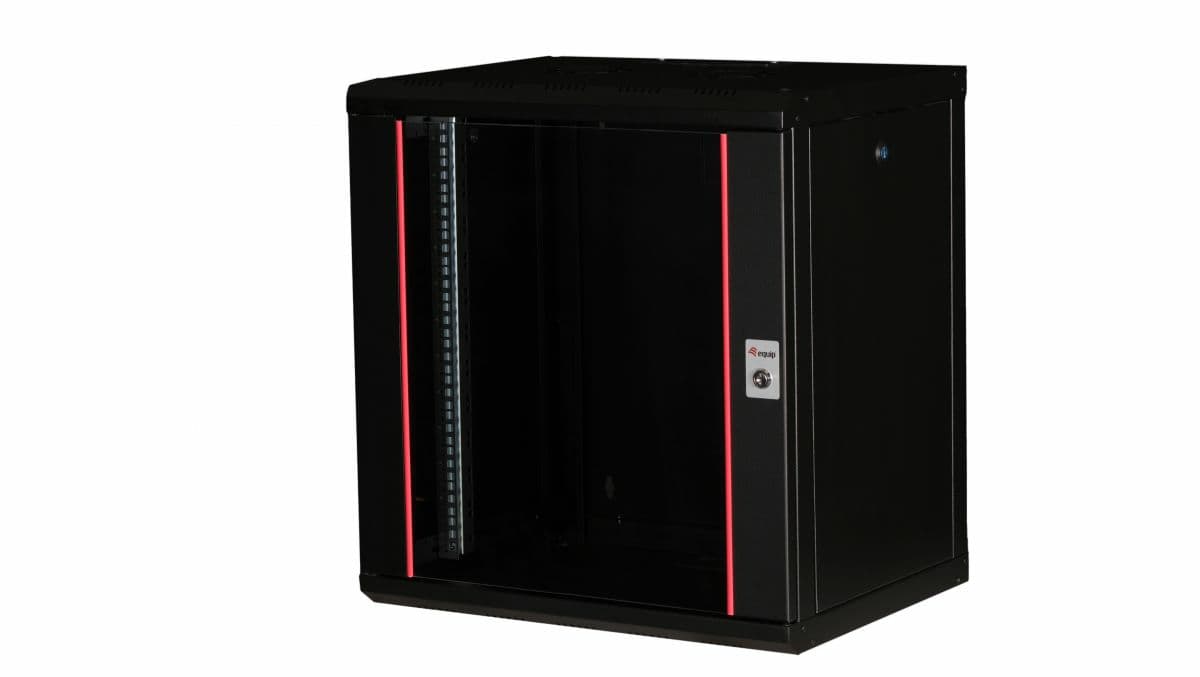 EQUIP BASTIDOR PRO MOUNT 19" 12U 600X450MM RAL9005 BLACK