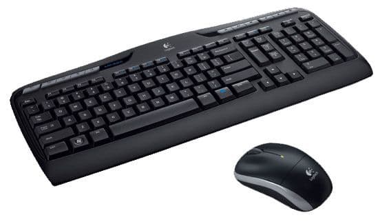 Logitech Wireless Combo MK330 - Conjunto de teclado e rato - sem fios - 2.4 GHz - Padrão internacional americano - preto