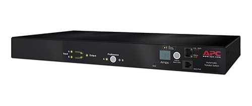 APC Automatic Transfer Switch - Comutador de bypass (montável em bastidor) - AC 100/120 V - 1440 VA - Ethernet - conectores de saída: 10 - preto - para P/N: AR109SH4, AR109SH6, AR112SH4, AR112SH6, SCL400RMJ1U, SCL500RMI1UNC, SMTL1000RMI2UC