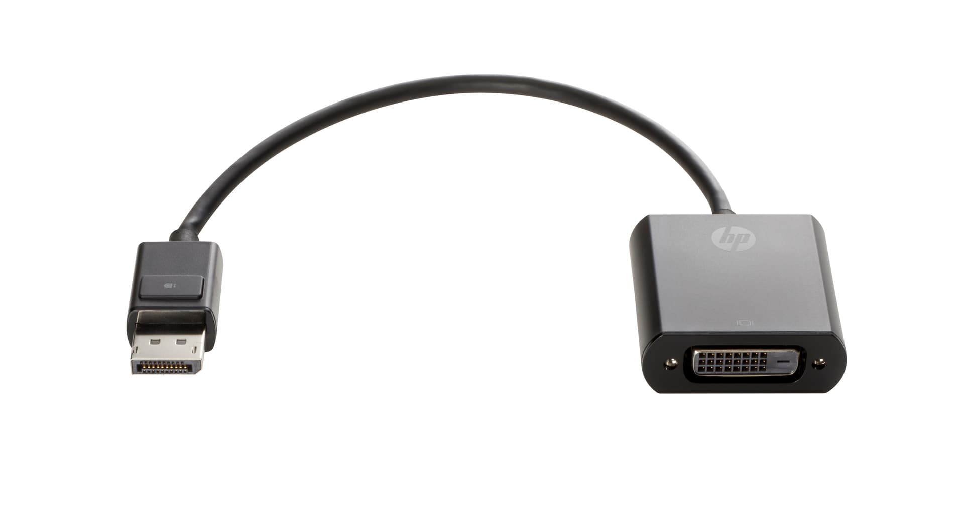 HP - Adaptador DisplayPort - link simples - DisplayPort (M) para DVI-D (F) - 19 cm - travada