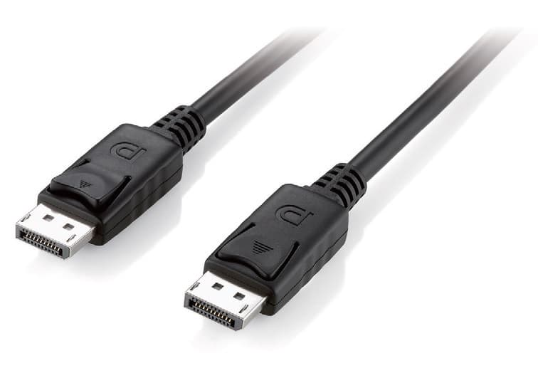 EQUIP CABO DISPLAYPORT 1.2 4K/60HZ M/M 1MT PRETO