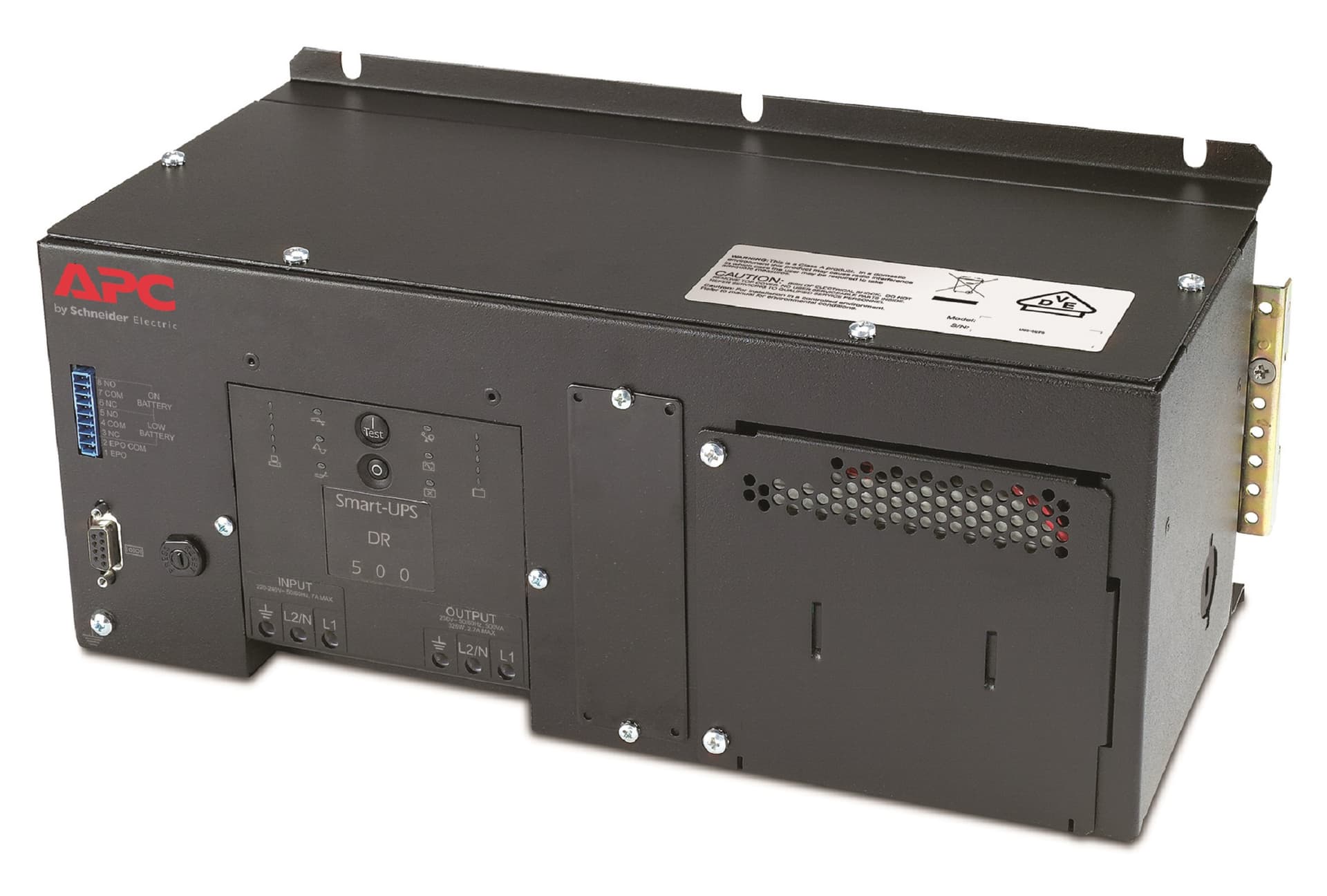 APC Industrial Panel and DIN Rail UPS with Standard Battery - UPS (trilho DIN montável) - AC 220/230/240 V - 325 watt - 500 VA - RS-232 - conectores de saída: 1 - preto
