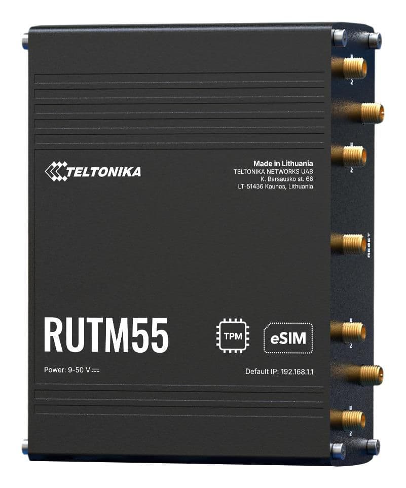 TELTONIKA NETWORKS RUTM55 5G Industrial Router