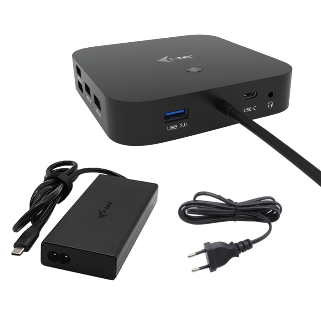 I-TEC DOCKING STATIONUSB-C HDMI 2X DISPLAYPORT ATÉ 100W + CARREGADOR 112 W
