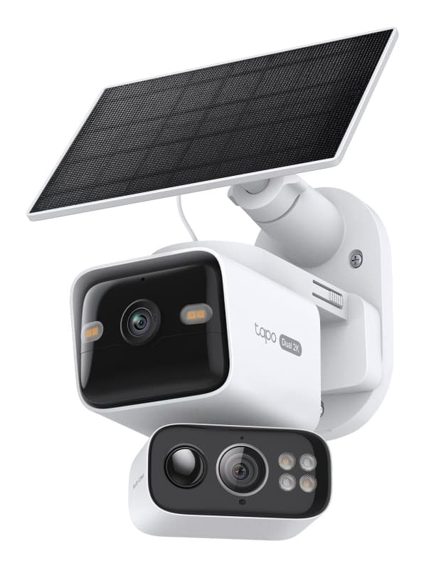 TP-LINK TAPO CAM DE SEGURANÇA INTELIGENTECOM LENTE DUPLA 360 COM PAINEL SOLAR