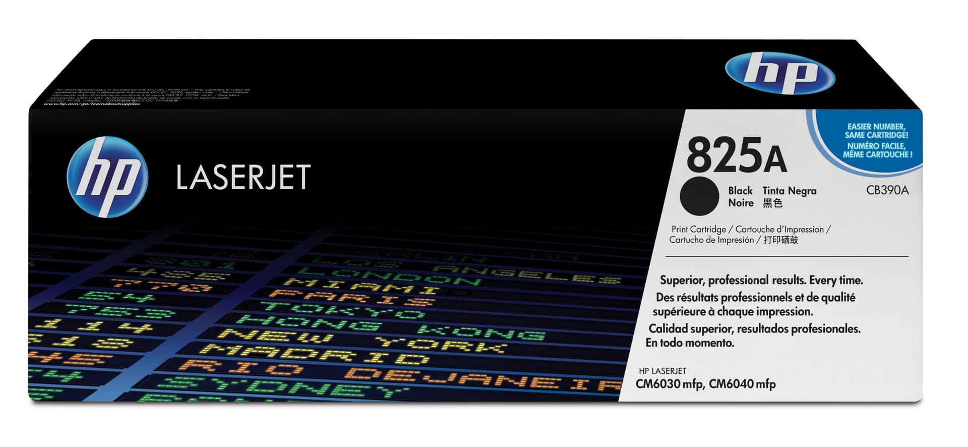 HP 825A - Preto - original - LaserJet - cartucho de toner (CB390A) - para Color LaserJet CM6040 MFP, CM6040f MFP, CM6049f, CM6049f MFP