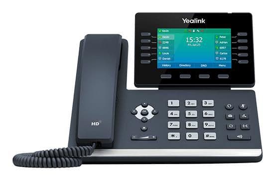 Yealink SIP-T54W IP phone Black Wired handset LCD 10 lines Wi-Fi
