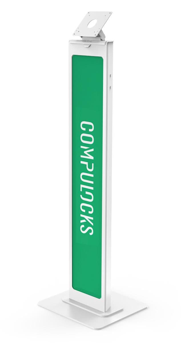 Compulocks VESA Brandable Floor Stand - Plataforma - para tablet - alumínio - branco - suporte no chão