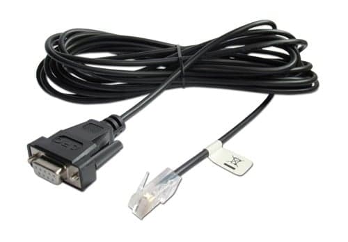 APC - Cabo em série - RJ-45 (M) para DB-9 (F) - 4.57 m - preto - para P/N: SRV6KI-TW, SRYL15K15RMX LT, SRYL15K15XLT24, SYA8K16IXRX798XB, SYA8K8IX798XB