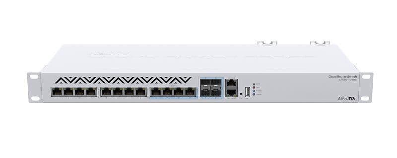 MikroTik Cloud Router Switch w/ OS 5L 1U rackmount enclosure