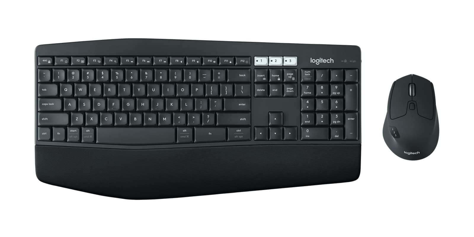 Logitech MK850 Performance - Conjunto de teclado e rato - sem fios - Bluetooth, 2.4 GHz - QWERTY - Padrão internacional americano